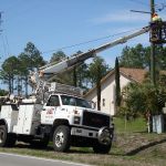 Aerial construction fiber optic cabling